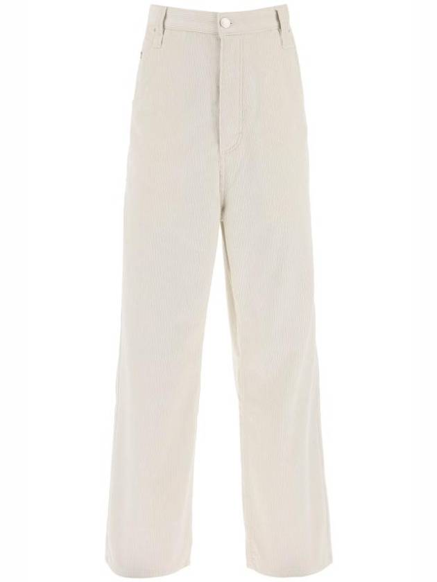 Corduroy Straight Pants White - AMI - BALAAN 1