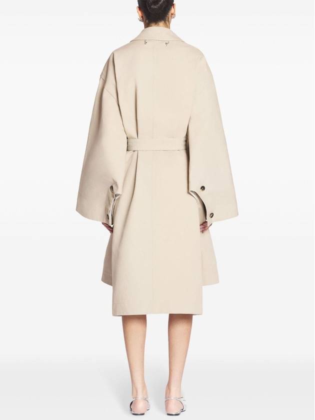 Lanvin Coats Beige - LANVIN - BALAAN 4