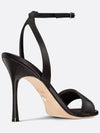 D-Way Embroidered Logo Sandals Heel Black - DIOR - BALAAN 5