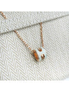 Mini Pop H Pendant Necklace Rose Gold - HERMES - BALAAN 3