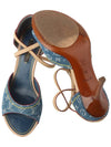 Monogram denim heel sandals size 3633594Y - LOUIS VUITTON - BALAAN 7