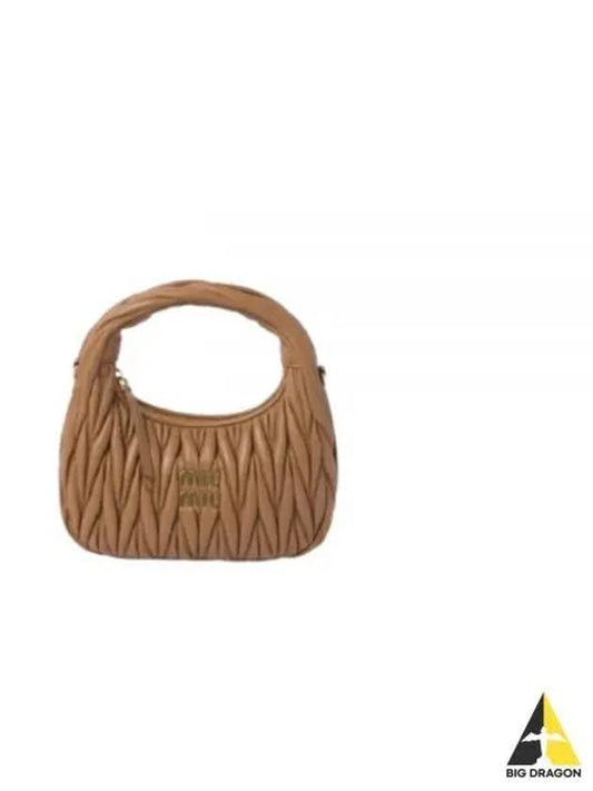 Wander Materasse Nappa Leather Mini Hobo Tote Bag Caramel - MIU MIU - BALAAN 2