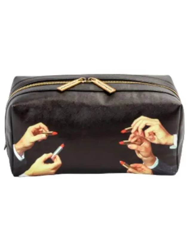 Case Lipstick Black Pouch Bag - SELETTI - BALAAN 1