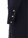 Milano Fine Merino Cardigan Navy - THOM BROWNE - BALAAN 4