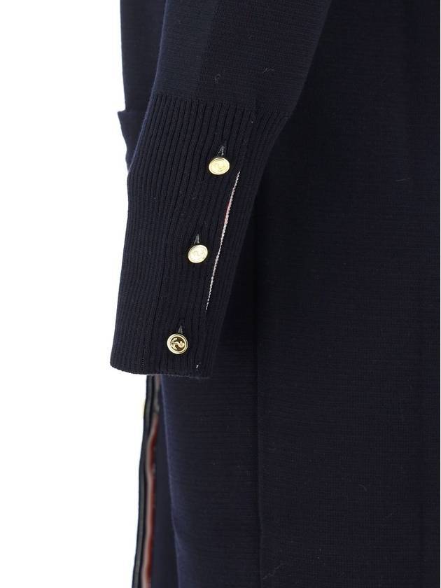 Milano Fine Merino Cardigan Navy - THOM BROWNE - BALAAN 4