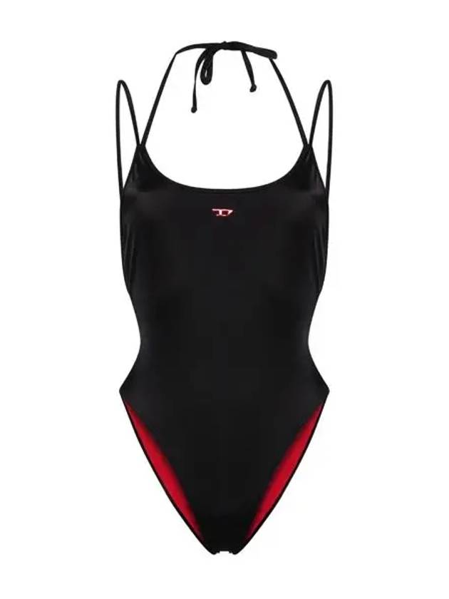 Logo Applique One-Piece Swimsuit A132270INAE - DIESEL - BALAAN 2