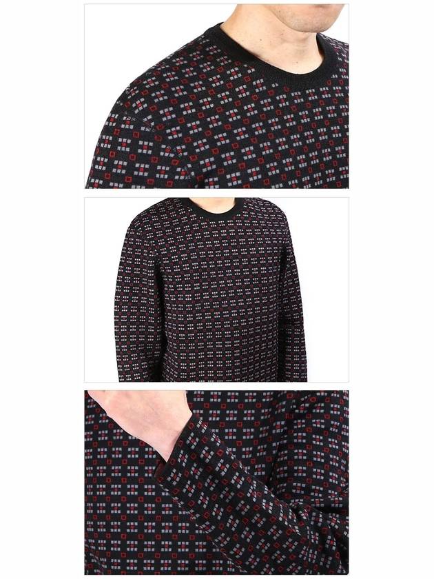 Geometric crew neck knit PO0029P16 3010 - LANVIN - BALAAN 4