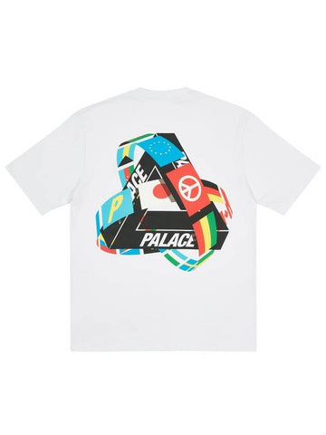 Tri flag tshirt TRI FLAG T SHIRT white - PALACE - BALAAN 1