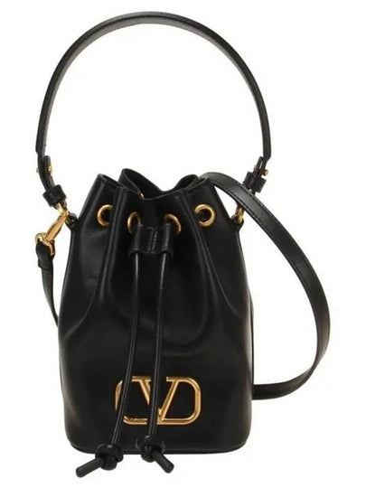 V Logo Bucket Bag Black - VALENTINO - BALAAN 2