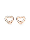 Elsa Peretti Open Heart Earrings Rose Gold - TIFFANY & CO. - BALAAN 2