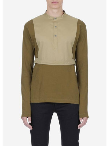 Round Collar Attached Belt Shirt - DRIES VAN NOTEN - BALAAN 1