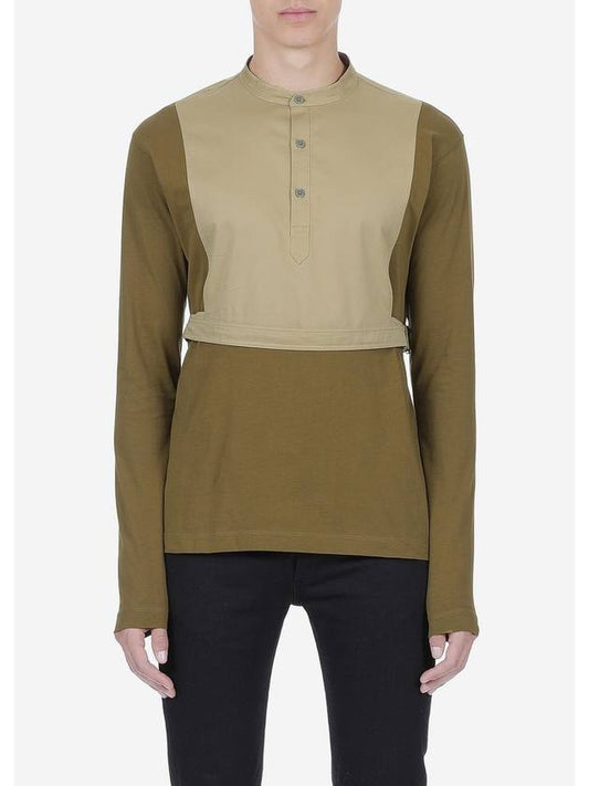 Round Collar Attached Belt Shirt - DRIES VAN NOTEN - BALAAN 1