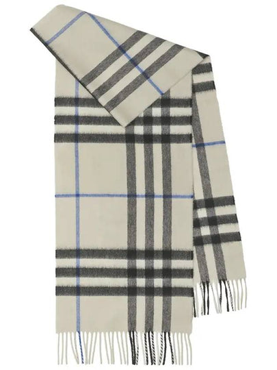 Check Cashmere Scarf Lichen - BURBERRY - BALAAN 2