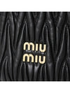 Matelasse Nappa Leather Bucket Bag Black - MIU MIU - BALAAN 7