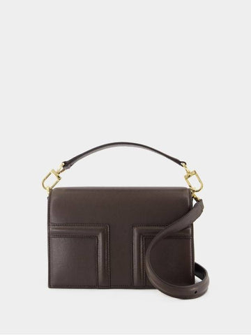 Mini T-Flap Bag - TOTEME - Leather - Brown - TOTEME - BALAAN 1