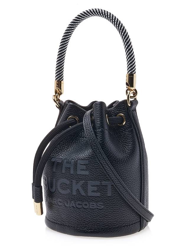 Micro Leather Mini Bucket Bag Black - MARC JACOBS - BALAAN 3