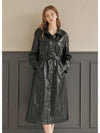 Precious leather long dress - MICANE - BALAAN 1