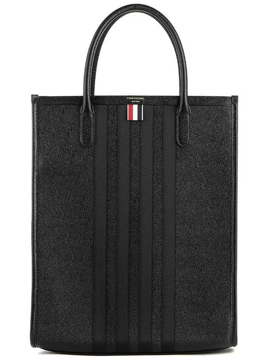 4 Bar Leather Tote Bag MAG445A00198 - THOM BROWNE - BALAAN 2