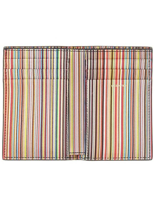 Signature Stripe Card Wallet Black - PAUL SMITH - BALAAN 5