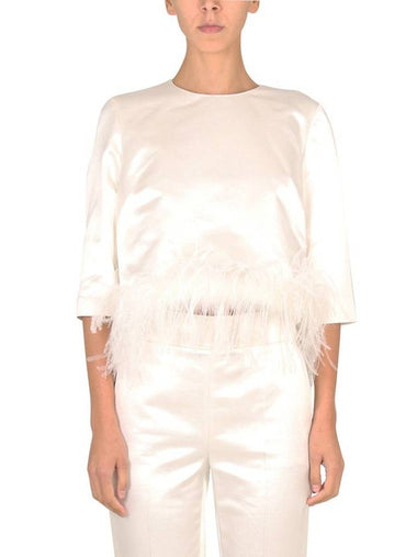 Max Mara Blouse With Feathers - MAX MARA - BALAAN 1