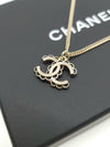 CC logo lace necklace gold black white ABE163 - CHANEL - BALAAN 5