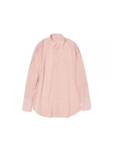 24 HARD TWIST FINX ORGANDY SHIRT LIGHT PINK CHAMBRAY A24SS01VO - AURALEE - BALAAN 1