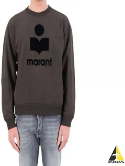 Mikoy Big Logo Cotton Sweatshirt Faded Black - ISABEL MARANT - BALAAN 2