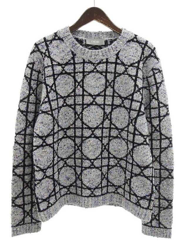 Cotton Cashmere Knit Top Grey - DIOR - BALAAN 2