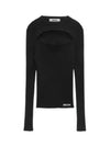 Long Sleeve T Shirt 3741MDM227 247783 99 Black - MSGM - BALAAN 2