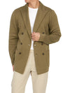 Men's Double Breasted Cardigan Brown - RVR LARDINI - BALAAN 6