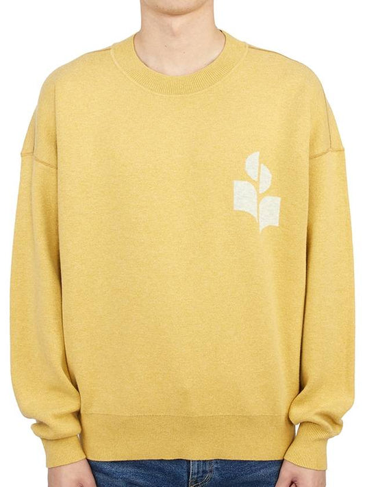 Atlee Logo Knit Top Yellow - ISABEL MARANT - BALAAN 1