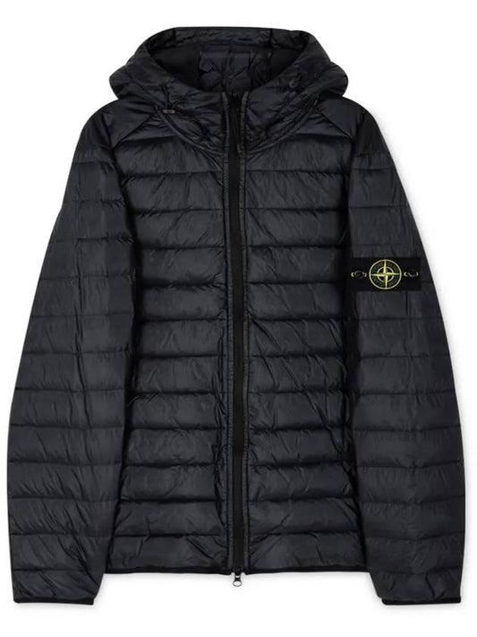 Loom Woven Chambers R Nylon Down TC Light Hoodie Down Jacket Midnight Blue - STONE ISLAND - BALAAN 2