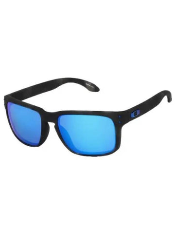 Holbrook Matte Black Tortoise Prism Sapphire Polarized Glasses Sunglasses - OAKLEY - BALAAN 1