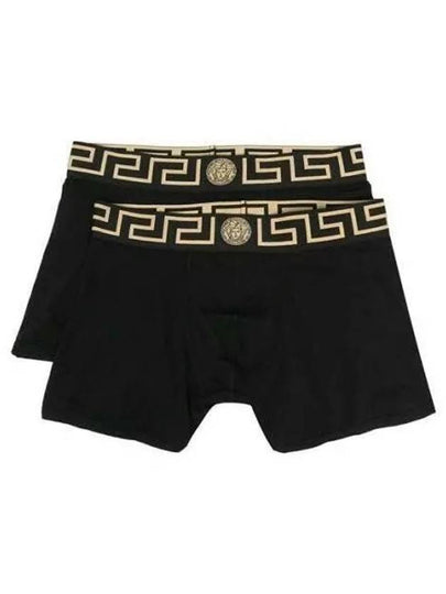 Men's Greca Border Boxer Briefs 2 Pack Black - VERSACE - BALAAN 2