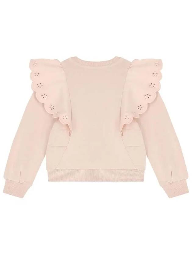 Kids Frill Sweatshirt Pink - CHLOE - BALAAN 3