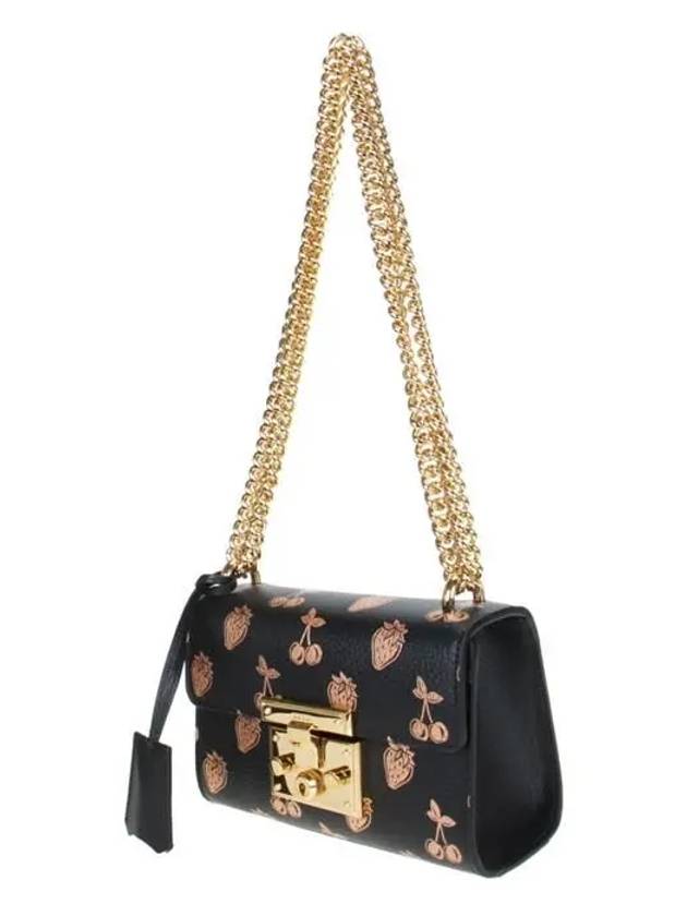 Padlock Small Berry Shoulder Bag Black - GUCCI - BALAAN.