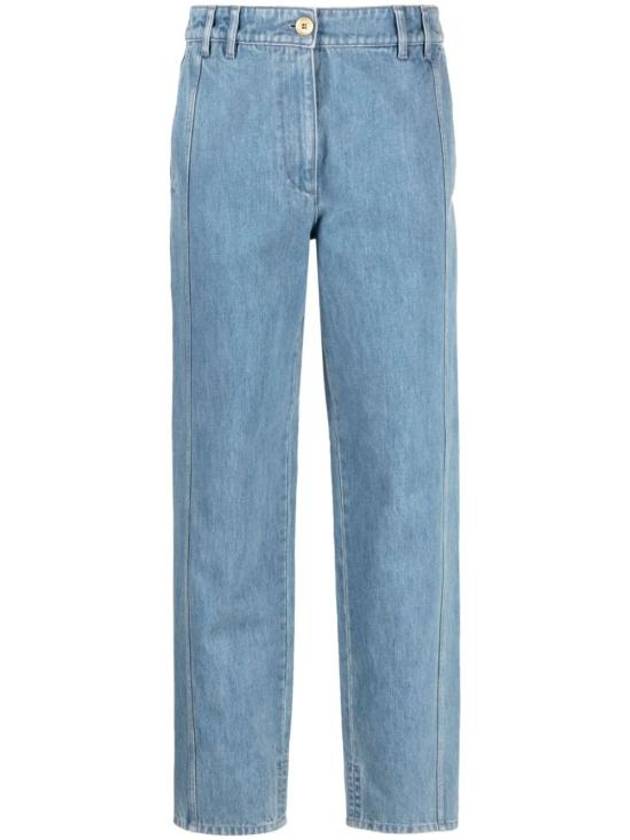 Denim Straight Pants TR0320008630B 0008 ICE BLUE 630B - PATOU - BALAAN 1