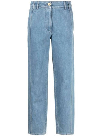 Cargo Low Rise Tapered Jeans Ice Blue - PATOU - BALAAN 1