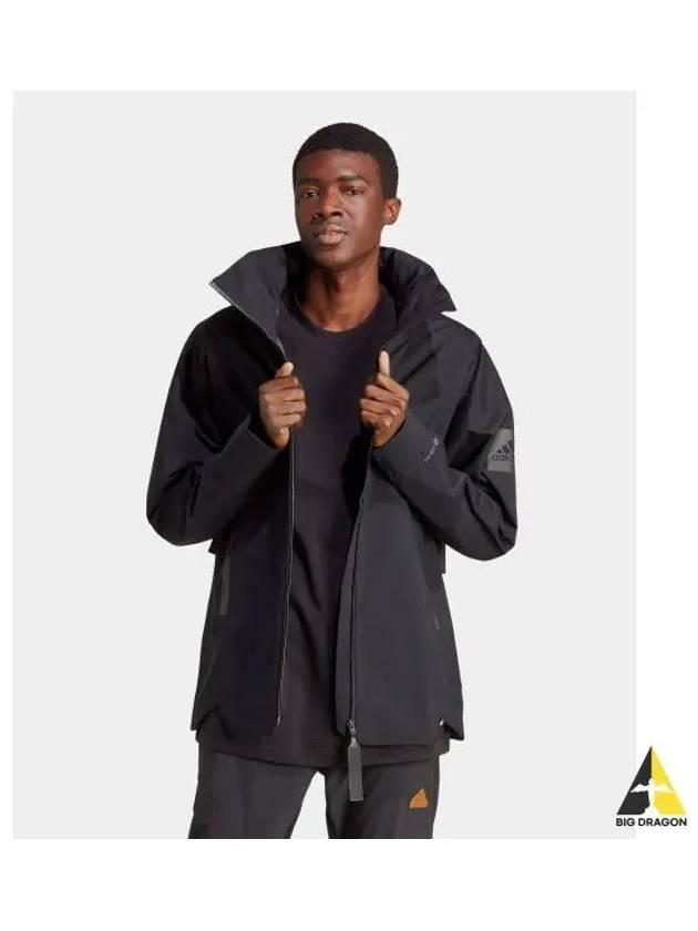 adidas My Shelter Rain Ready Jacket Black HT8770 - ADIDAS - BALAAN 1