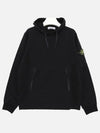 Cotton Waffen Patch Hoodie Navy - STONE ISLAND - BALAAN 2