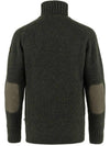 Men's Ovik Roller Neck Sweater Dark Olive - FJALL RAVEN - BALAAN 3