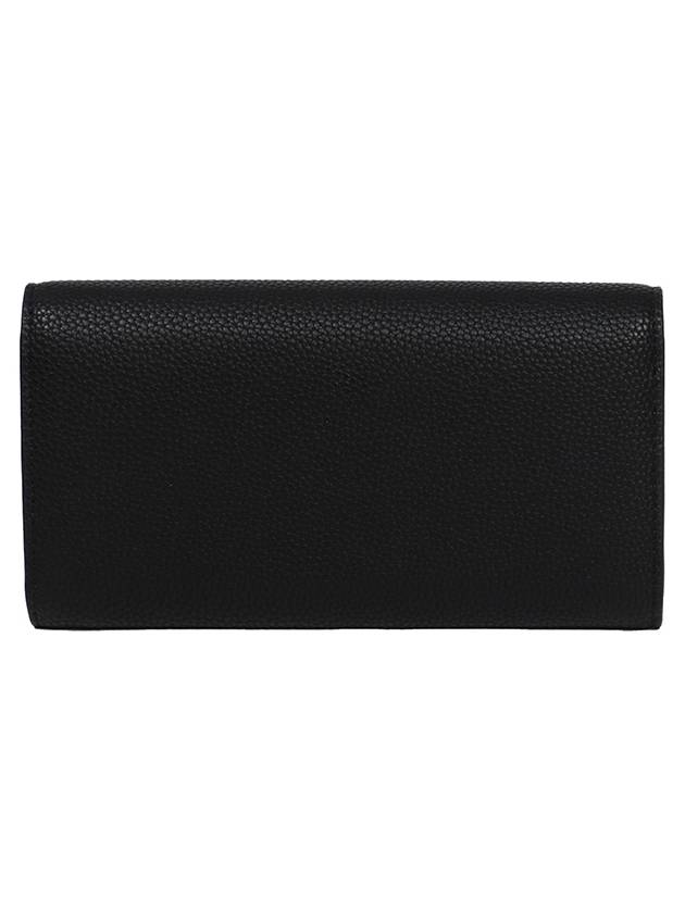 Logo Long Wallet Black - EMPORIO ARMANI - BALAAN.