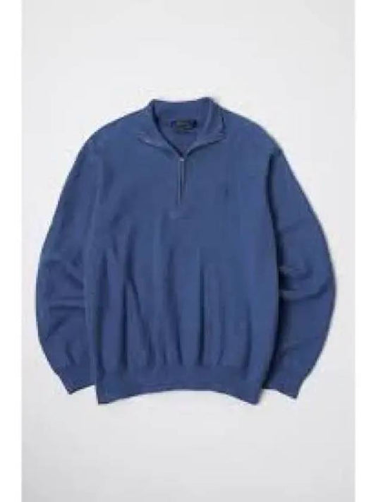 Savings money wool quarter zipper sweater navy - POLO RALPH LAUREN - BALAAN 1