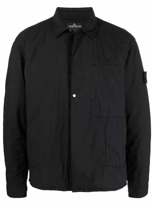 Men's Shadow Project TC Padded Overshirt Jacket Black - STONE ISLAND - BALAAN 2