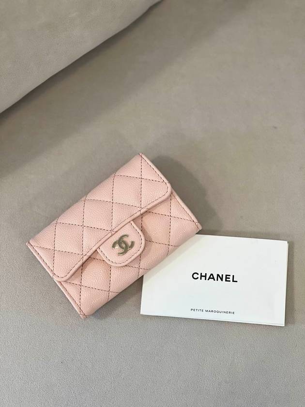 Limited Edition Classic Kleottok Light Pink Caviar Strawberry Milk Color AP0214 - CHANEL - BALAAN 5