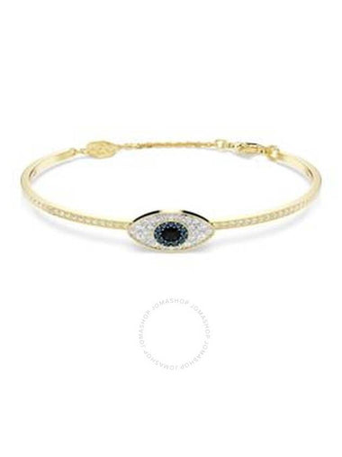 Swarovski Symbolica Blue/Gold Evil Eye Bangle, Size Medium - SWAROVSKI - BALAAN 1