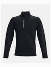 Men's Golf Storm Daytona Half Zip Jacket Black - UNDER ARMOUR - BALAAN 2