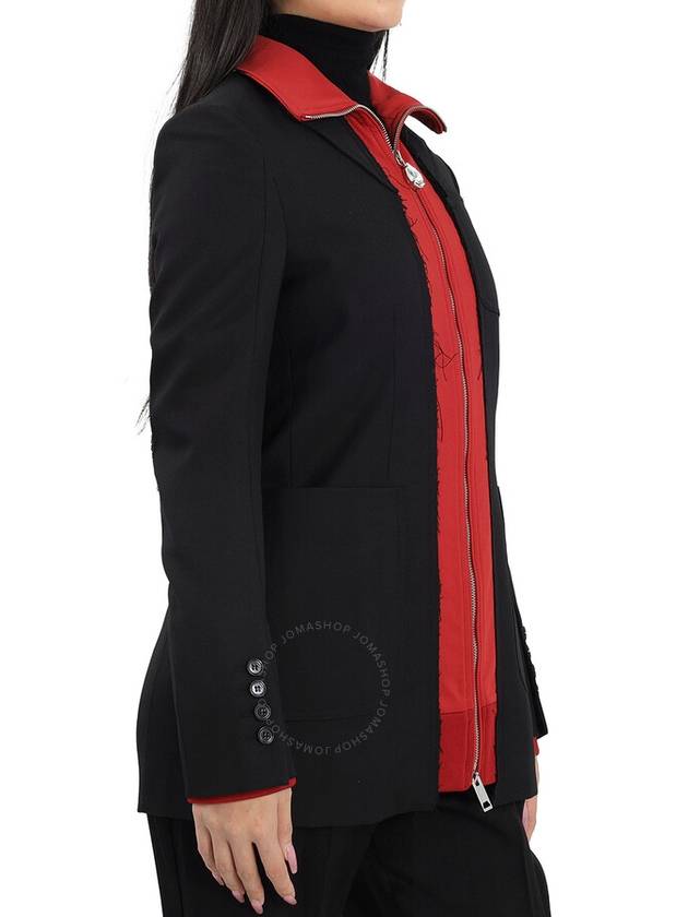 Women's Track Top Detail Tailored Jacket Black - BURBERRY - BALAAN 3