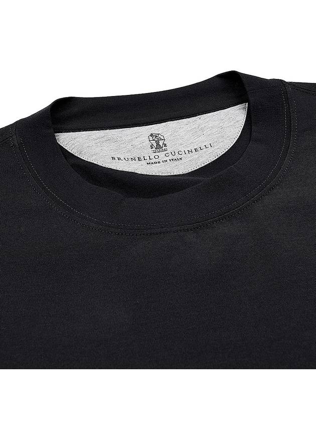 Short Sleeve T-Shirt M0B138440 CSQ44 BLACK - BRUNELLO CUCINELLI - BALAAN 6