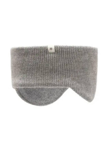 Knit Ear Band S24WUFWA09 Melange Gray - SNOW PEAK - BALAAN 1